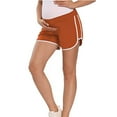 thumbnail image 1 of Joau Maternity Workout Shorts Quick Dry Underbelly Running Yoga Athletic Shorts with Pockets Pregnancy Summer Loose Fit Short Pants, 1 of 8