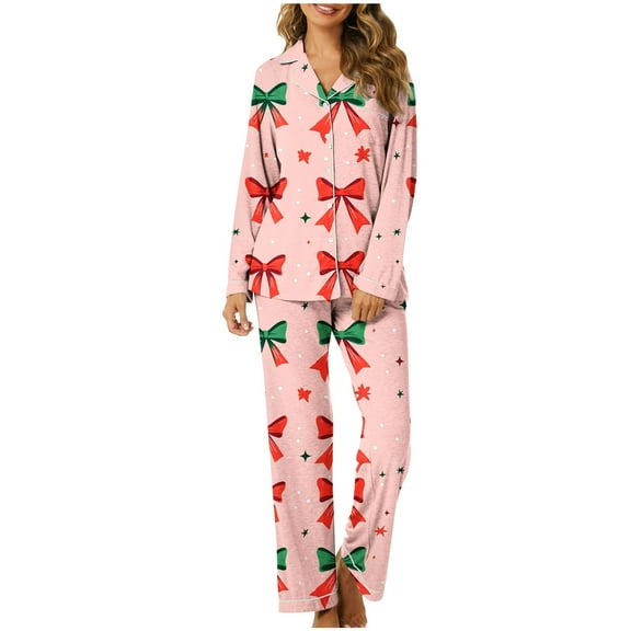 Purcolt Pajamas for Women Set Long Sleeve Button Down Sleepwear Soft Pjs Sets 2 Piece Lounge Sets with Pocket