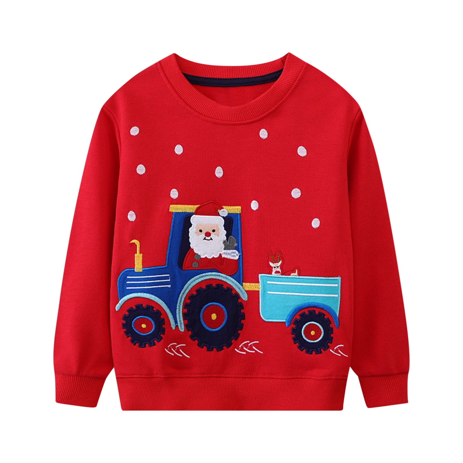 Joau Toddler Baby Boys Girls Ugly Christmas Sweater Santa Truck