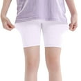 thumbnail image 1 of Joau Toddler Little Girls Biker Shorts Under Dress Dance Pull-On Safety Shorts Soft Cotton Solid Tumbling Bike Shorts Everyday Shorts for 6-12Y, 1 of 1