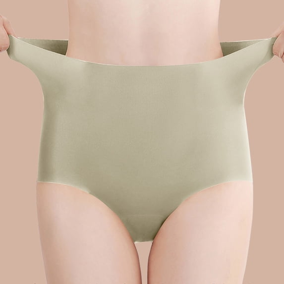Joau Tummy Control Underwear for Women, High Waisted Seamless Shaping Body Shaper Panties Breathable Full Coverage Underpants Soft Strech Compression Briefs