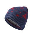 thumbnail image 1 of Joau Unisex Ugly Christmas Hat for Women Men, Fleece Lined Knit Soft Slouchy Warm Thermal Cuffed Winter Hats Funny Snowflake Print Xmas Holiday Skull Caps, 1 of 4