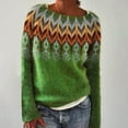 thumbnail image 1 of Joau Women's Christmas Pullover Sweater Casual Long Sleeve Crewneck Loose Knit Sweater Tops Winter Warm Clothes(Available in Plus Size), 1 of 1