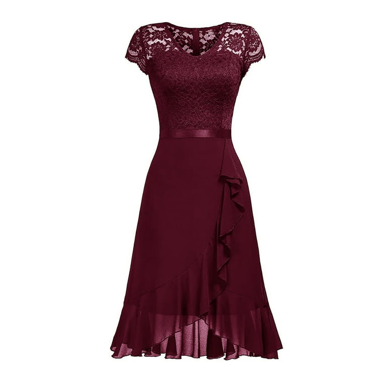 Ruffles Elegant Floral Midi Dress Ruffles Elegant Floral Midi Dress