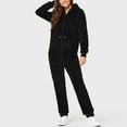 thumbnail image 1 of Joau Womens Winter Fleece Hooded Onesie Jumpsuit with Pockets, Winter Warm Adults One Piece Zip Up Thermal Pajamas Romper Bodysuit Loungewear, 1 of 6