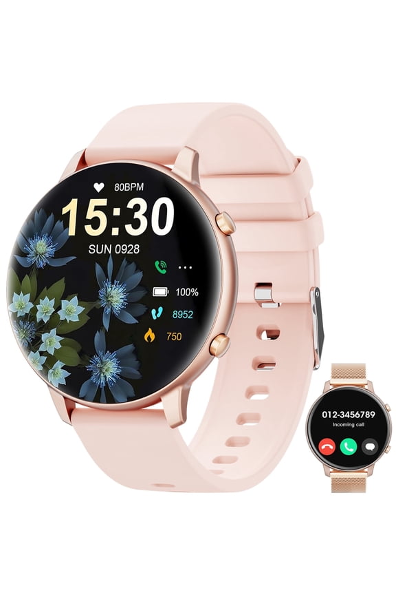 Smart Watch for Men Women, Fitness Tracker with Answer/Make Calls, 1.39" HD Touchscreen, 100 Sport Modes, IP68 Waterproof Smartwatch fits for Android and Iphone, Sliver