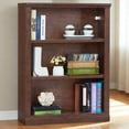 thumbnail image 1 of Joaxswe 3 Cube Tall Skinny Bookcase, Free Standing Organizer Shelf, Floor Vintage Bookshelves for Living Room, Office, Walnut, 1 of 9