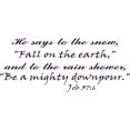thumbnail image 1 of Job 37:4, Bible Verse Vinyl Wall Decal by Scripture Wall Art, 11"x22" Black, Christian, 1 of 1