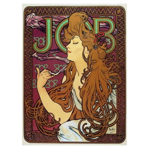 Job Cigarette Advertisement Decoration Poster.Graphic Art Interior design 11 x 17 Inch Poster