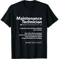 thumbnail image 1 of Job Definition Funny Sarcastic Maintenance Technician Wizard T-Shirt, 1 of 4