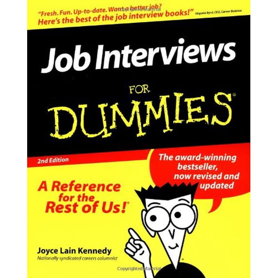 Pre-Owned Job Interviews for Dummies (Paperback) 0764552252 9780764552250