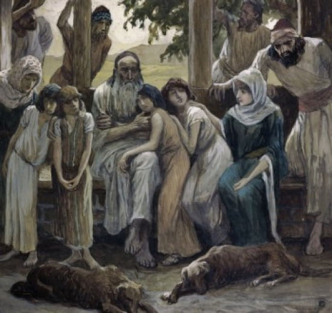 Job Joins his Family in Happiness James Tissot (1836-1902French) Jewish Museum New York Canvas Art - James Tissot (18 x 24)