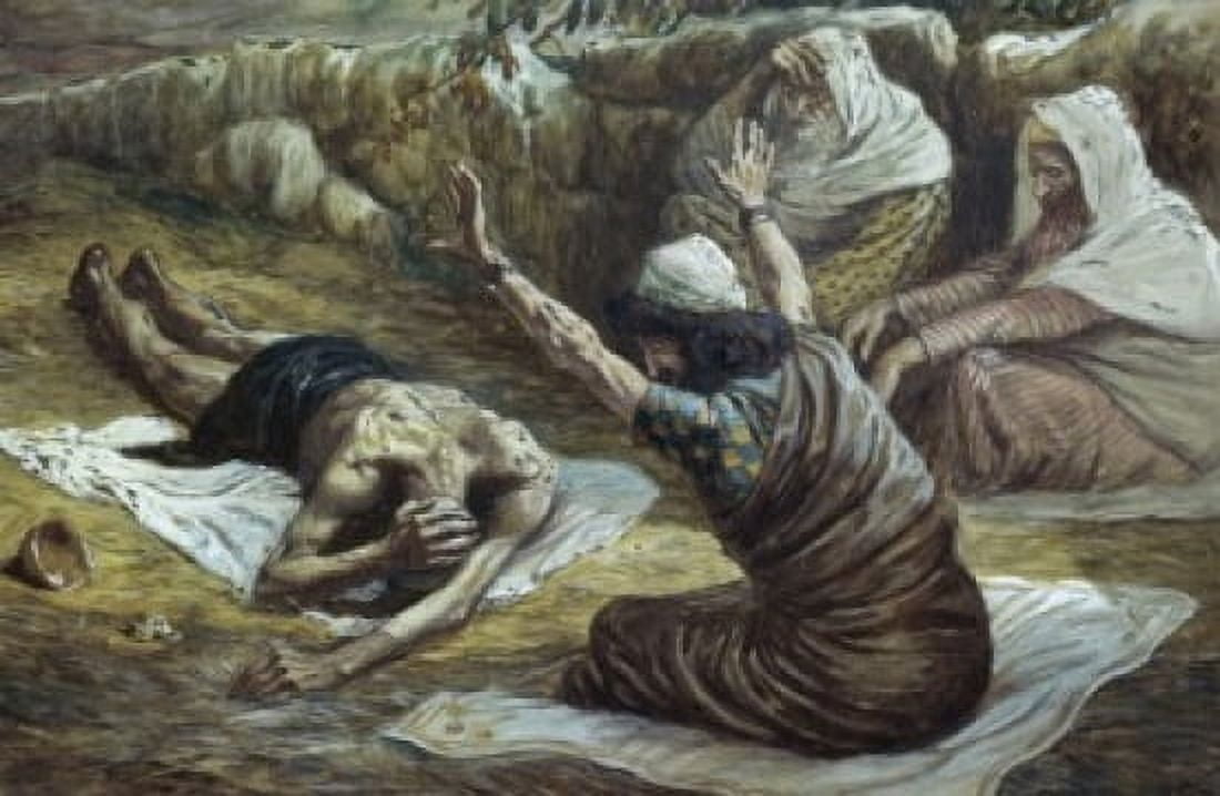 Job Lying in a Heap of Refuse James J Tissot (1836-1902 French) Jewish Museum New York Canvas Art - James Tissot (18 x 24)