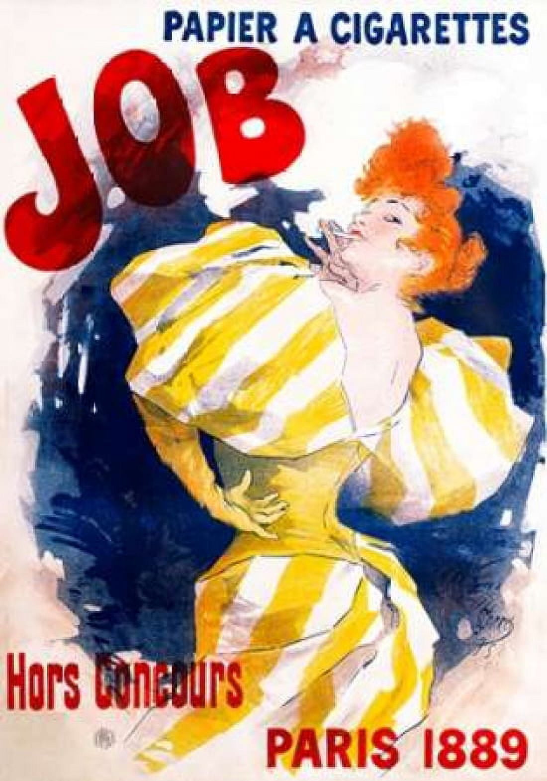 Job Papier a Cigarettes Canvas Art - Jules Cheret (20 x 28)