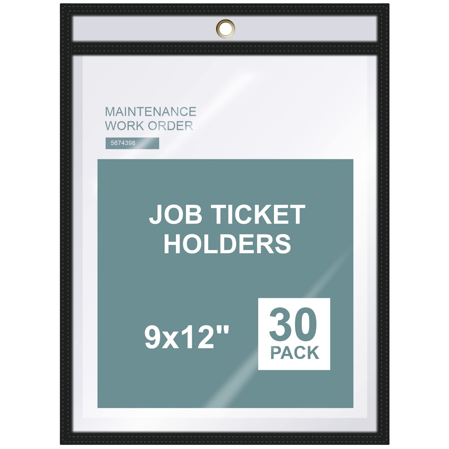 Job Ticket Holders 9x12 in Work Order Plastic Sleeves Shop Ticket