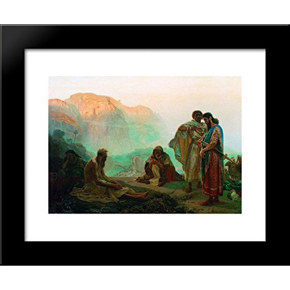 Job and His Friends 20x24 Framed Art Print by Repin, Ilya