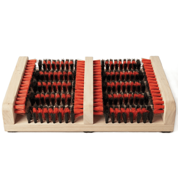 JobSite Boot Scraper - Outdoor Boot Brush Scrubber Brush - Compact, Portable Shoe Cleaner for Home, Campers, Trucks, Kids - Timber Edition