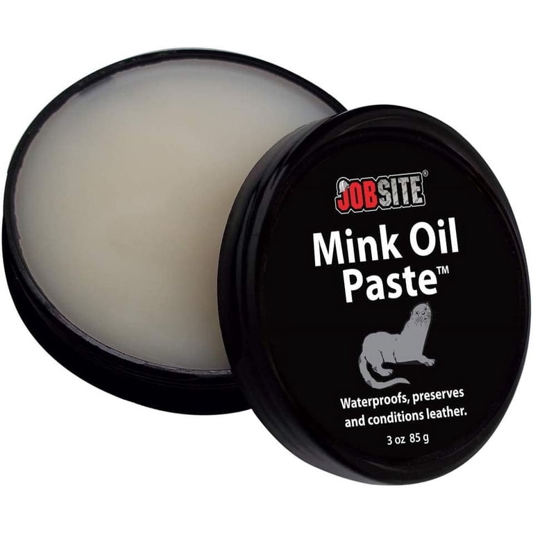 JobSite Mink Oil Paste, Softens and Waterproofs Leather Boots