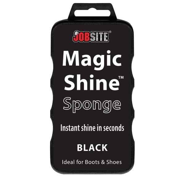 JobSite Instant Express Leather Boot & Shoe Shine Sponge - Black