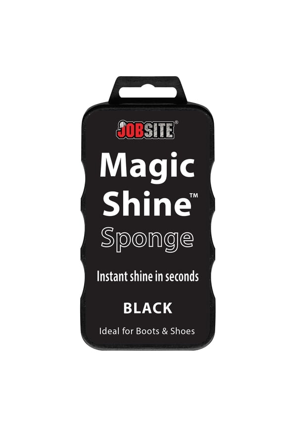 Instant Express Leather Boot & Shoe Shine Sponge - Black