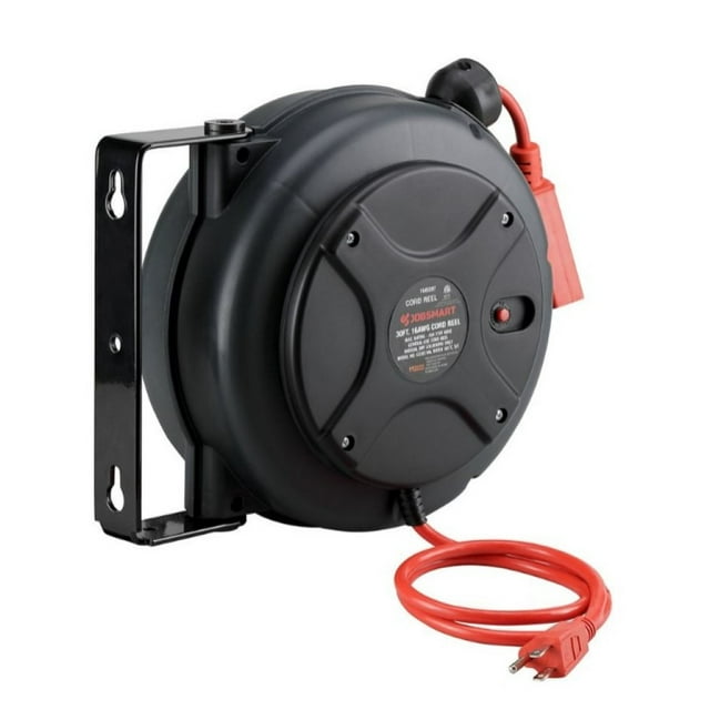 JobSmart 63283106 16 Gauge 30 ft. Retractable Cord Reel