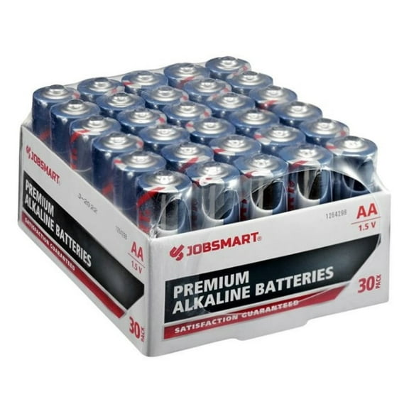 JobSmart 7151-30S AA Premium Alkaline Batteries 1.5V, 30-Pack