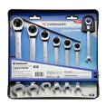 thumbnail image 1 of JobSmart JS2011048 Chrome Plated Ratchet Combination Wrench Set-Metric, 7 Pieces, 1 of 3