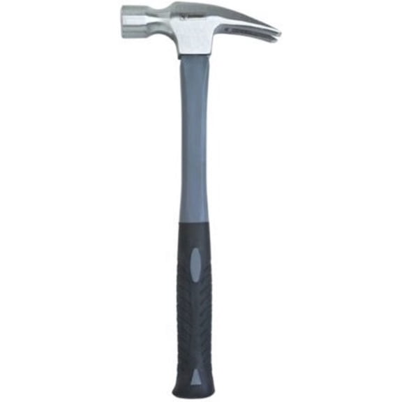 JobSmart JS23011 Fiberglass Handle Framing Hammer 24 oz 13 Inch Steel
