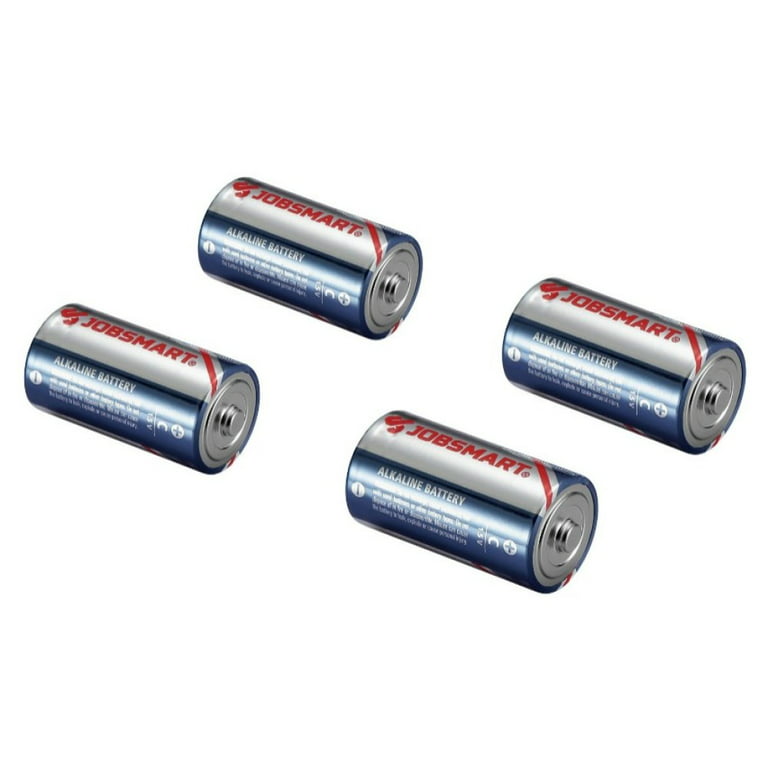 JobSmart LR14 4PK Environment-Friendly C Alkaline Batteries 1.5V, Pack of 4  