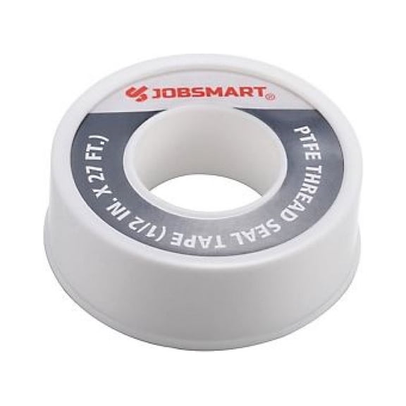 JobSmart PT-01 PTFE Teflon Thread Seal Tape White, 1/2 in. x 27 ft.