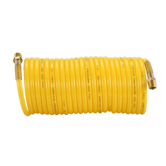 JobSmart STM8T002 25 ft. Nylon Recoil Air Hose, 200 PSI