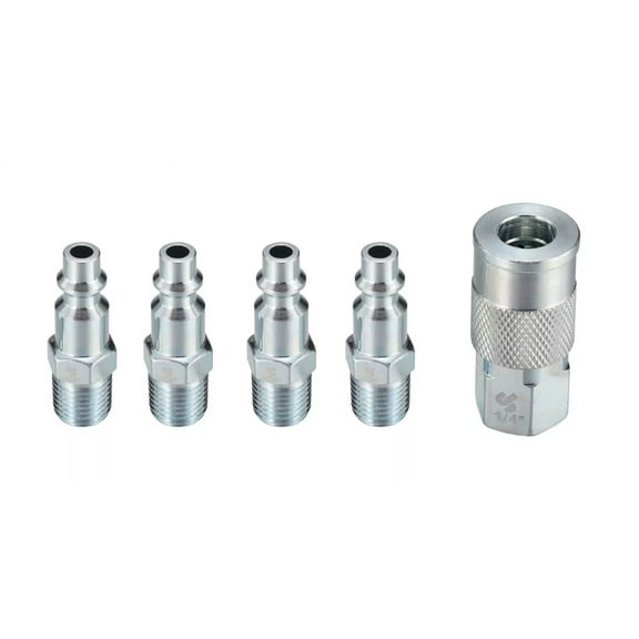 JobSmart STM8T014 5-Piece 1/4 in. I/M Connector Kit, 300 PSI