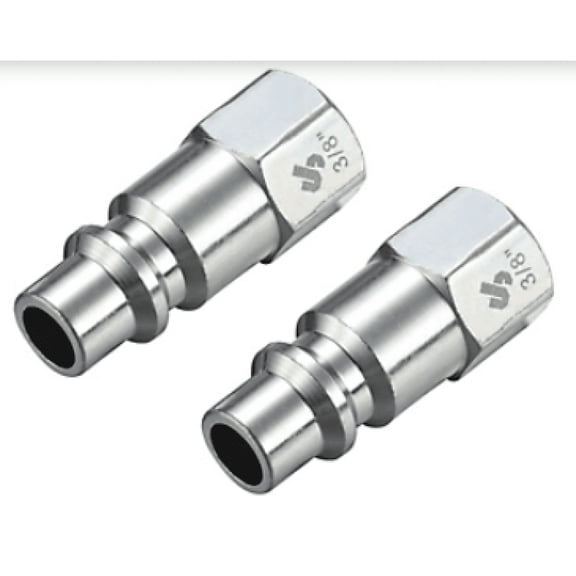 JobSmart STM8T023 3/8 in. I/M Plug 1/4 in. Female NPT, 2 Pack, STM8T023