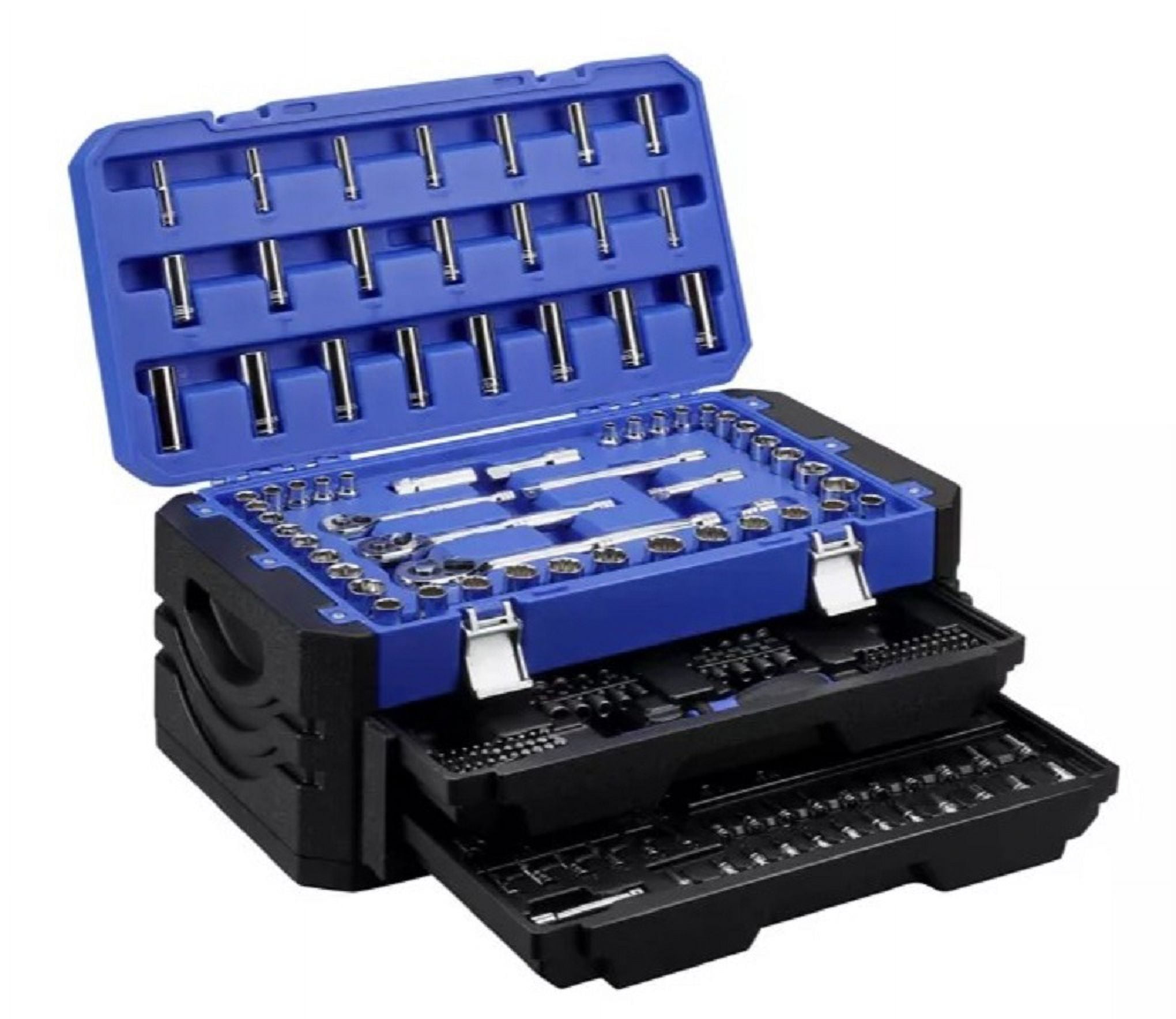 New JobSmart XL253 Full Assorted Mechanic s Tool Set 253 pcs SAE Metric Walmart