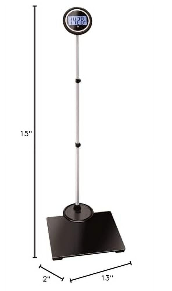 Jobar International Digital Body Weight Bathroom Scale with Extendable