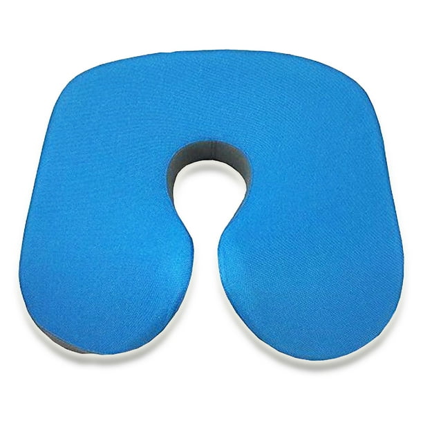 Jobar International North American Posture Seat Cushion for Tailbone Sitting Relief Blue 14in x 14in