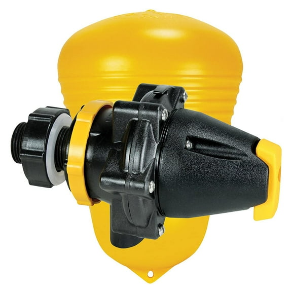 Jobe Valves MFV0075DLT Megaflow Trough Float Valve with DLT, 3/4 Inch, Yellow