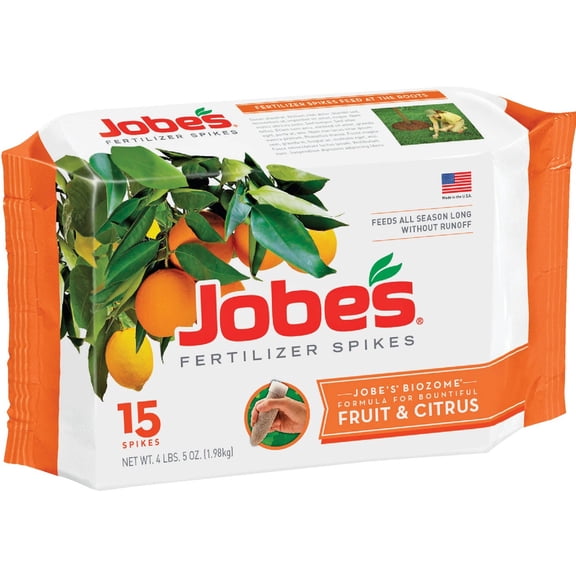Jobe's 100046754 1612 Fertilizer Spike, 15, Brown(2-Pack)