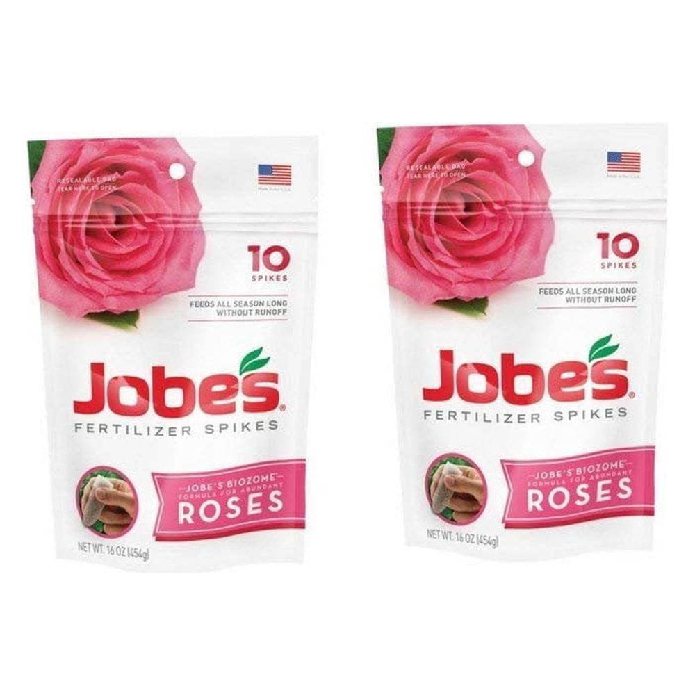 Jobe's 4102 Rose Fertilizer Spikes, 16 oz, (Pack of 2)
