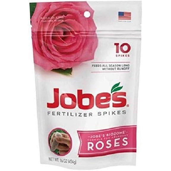 Jobe's Rose Fertilizer Spikes 9-12-9 10 pieces