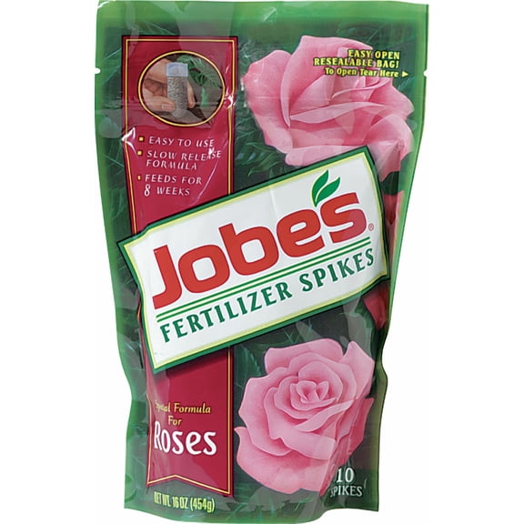 Jobe's Rose Fertilizer Spikes - Single Pack Outdoor & Indoor Plant Use, Easy Application