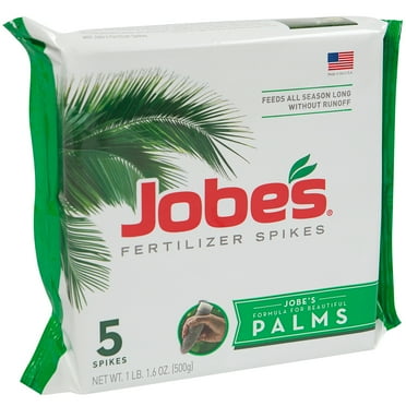Jobe's Slow Release Palm Tree and Plant Fertilizer Spikes, 5 Count