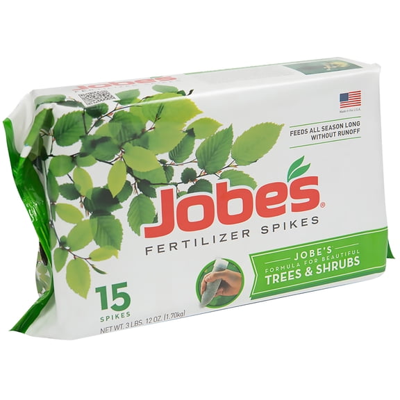 Jobe's Slow Release Tree and Shrub Fertilizer Spikes, 15 Count