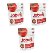 Jobe's Tomato Fertilizer Spikes, 6-18-6 Time Release Fertilizer for All Tomato Plants, 18 Spikes per Resealable Waterproof Pouch - (3 Pouch)
