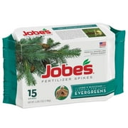 Jobes (#01611) Fertilizer Spikes for Beautiful Evergreens, 15 Pack