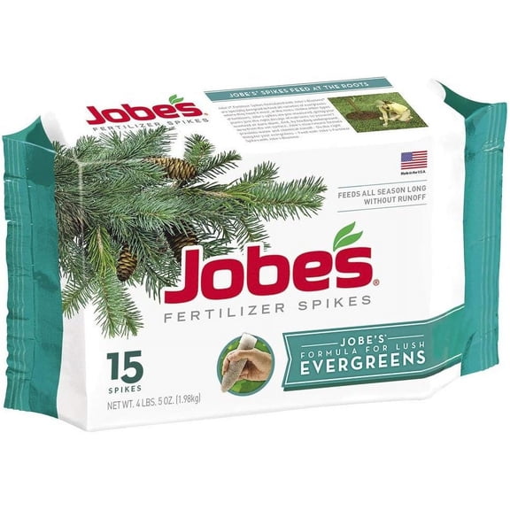 Wetsel Evergreen Fertilizer Spikes - For Trees & Shrubs - 15 Pack Multicolor