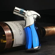 Jobon Gas Lighter Windproof Four Straight Blue Flame Igniter Gas BBQ Kitchen Cigar Lighter