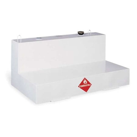 Jobox Liquid Transfer Tank, 14 Gauge Steel, White, 480000