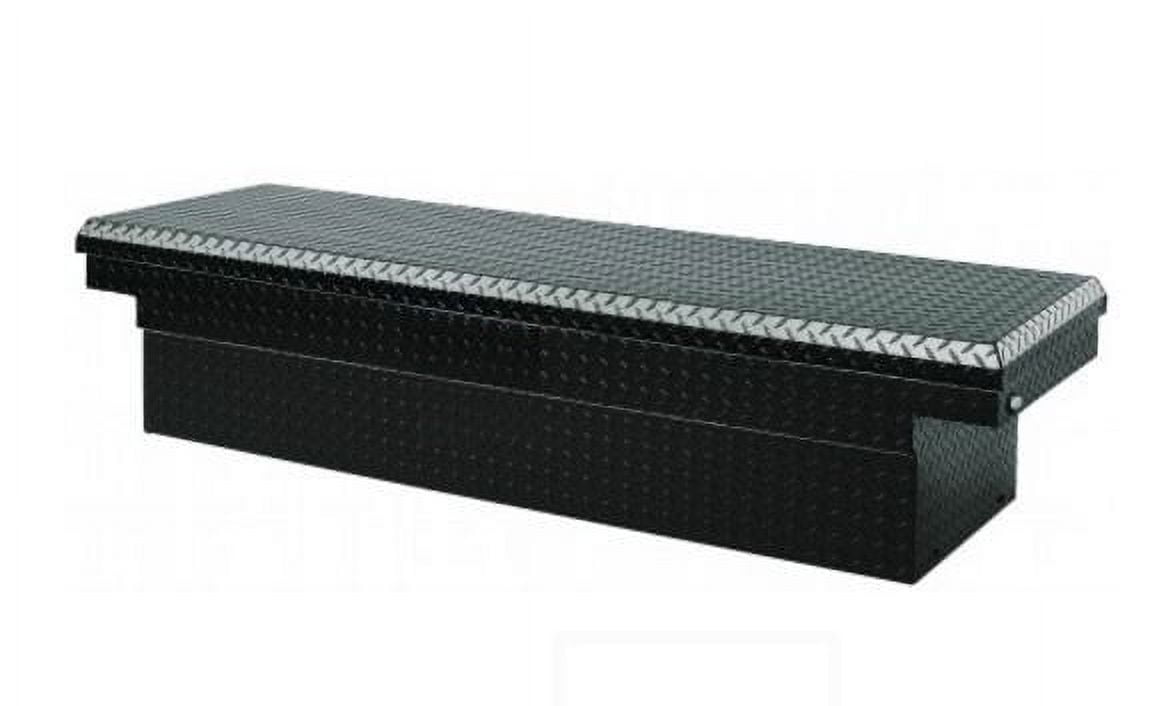 Jobox PAC1580002 Crossover Truck Tool Box, Black Aluminum, 12cu. Ft