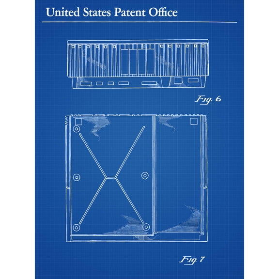 Jobs Personal Computer 1983 PC Retro Patent Plan Extra Large XL Wall Art Poster Print